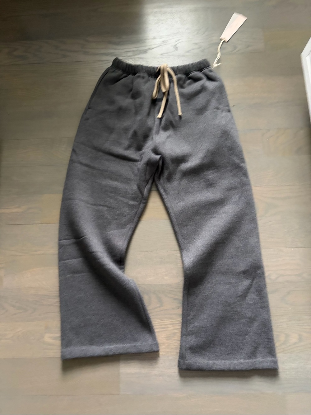 Fear of God women oversized Charcoal Gray Fleece Joggers